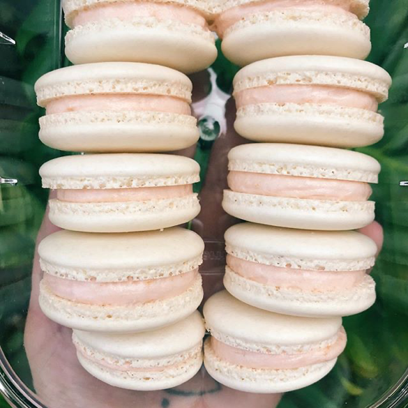 Peach Amaretto Macarons